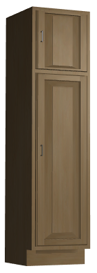 Tall Cabinet with Stacked Doors