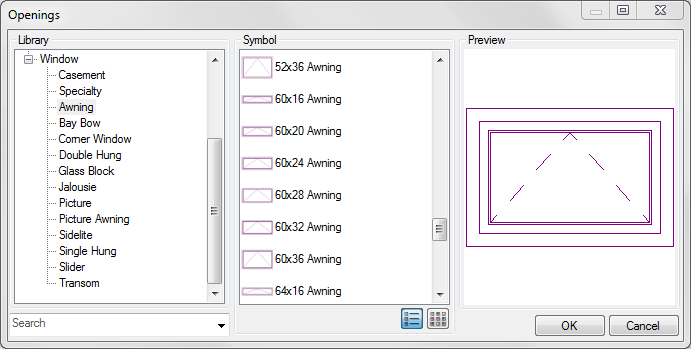 Awning Window Library
