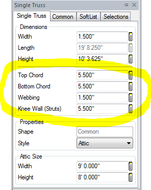 Truss Dialog