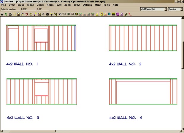 Wall Framing  SoftPlan home  design  software 